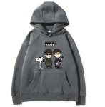 画像1: Unisex Oasis Band x Snoopy Band Vintage Style Hoodie  オアシス ×スヌーピー ヴィンテージスタイル 古着風 プリントフーディ スウェット バンド (1)
