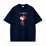 画像4: Unisex Spider-Man x Snoopy T-Shirt   ユニセックス 男女兼用スヌーピースパイダーマン プリント 半袖 Tシャツ (4)