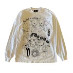 画像2: Vintage The Powerpuff Girls puff ＆baby goat Round Neck T-Shirt   ユニセックス男女兼用ビンテージパフパワフルガールズ＆ベビーゴートプリント長袖Tシャツ (2)