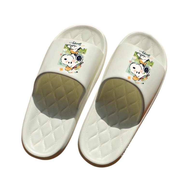 画像2: Unisex Smiling Snoopy Sandals Slippers  男女兼用 ユニセックススマイルスヌーピーサンダル スリッパ シューズ (2)