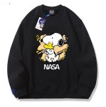 画像4: Unisex NASA x Snoopy & Woodstock sweat shirts ユニセックス 男女兼用 NASA×スヌーピー＆ウッドストック プリント スウェットトレーナー (4)