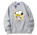 画像5: Unisex NASA x Snoopy & Woodstock sweat shirts ユニセックス 男女兼用 NASA×スヌーピー＆ウッドストック プリント スウェットトレーナー (5)