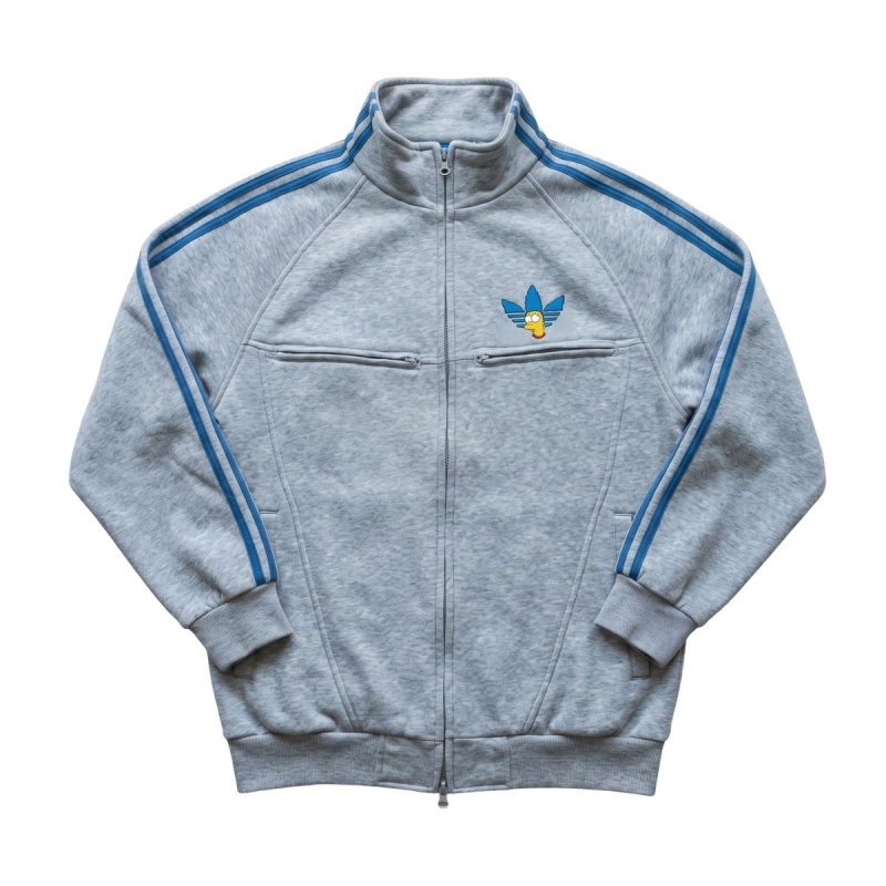 画像1: Bart Simpson Small-Logo Zip-Up Sweat Jacket baseball uniform jacket blouson ユニセックス男女兼用ワンポイントバートシンプソン スウェットジップアップジャケットスタジャン ブルゾン (1)