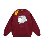 画像5: Unisex Polka-dot Scarf Kitty Style Sweatshirt shirts ユニセックス 男女兼用プリントドットスカーフキティースタイルスウェットシャツ スウェットトレーナー (5)
