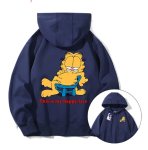 画像1: Unisex Relaxed Garfield Hoodie　ユニセックス 男女兼用リラックスガーフィールドプリント フーディーパーカースウェット (1)