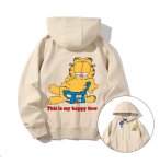 画像5: Unisex Relaxed Garfield Hoodie　ユニセックス 男女兼用リラックスガーフィールドプリント フーディーパーカースウェット (5)