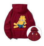 画像8: Unisex Relaxed Garfield Hoodie　ユニセックス 男女兼用リラックスガーフィールドプリント フーディーパーカースウェット (8)