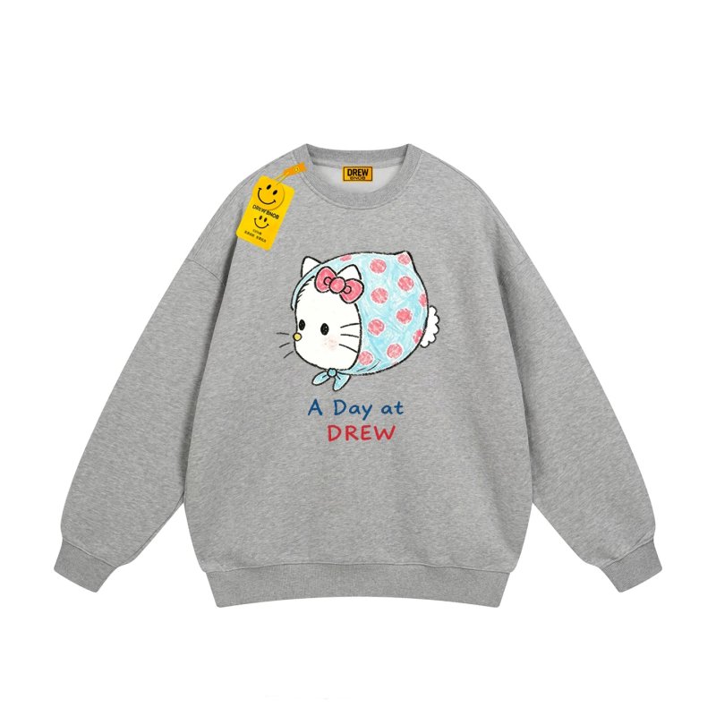 画像3: Unisex Polka-dot Scarf Kitty Style Sweatshirt shirts ユニセックス 男女兼用プリントドットスカーフキティースタイルスウェットシャツ スウェットトレーナー (3)