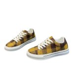 画像5: UnisexCheckered Damier Lace-Up Platform Sneakers 　ユニセックス 男女兼用 チェックダミエレースアッププラットフォームスニーカー (5)