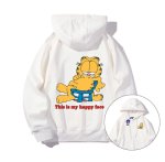 画像2: Unisex Relaxed Garfield Hoodie　ユニセックス 男女兼用リラックスガーフィールドプリント フーディーパーカースウェット (2)