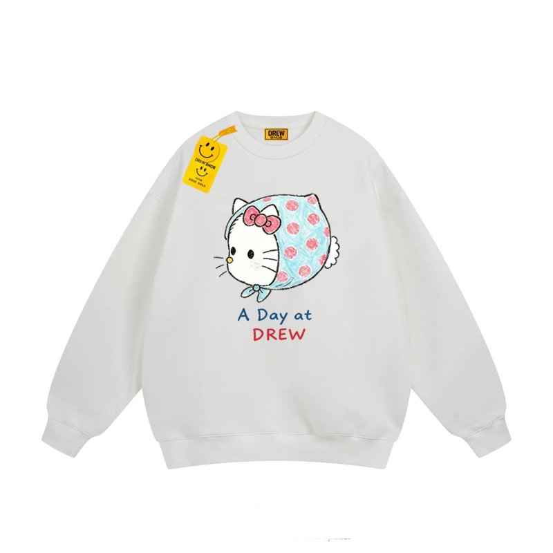 画像6: Unisex Polka-dot Scarf Kitty Style Sweatshirt shirts ユニセックス 男女兼用プリントドットスカーフキティースタイルスウェットシャツ スウェットトレーナー (6)