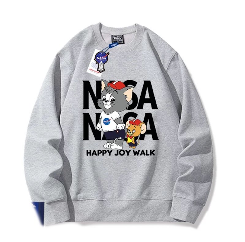 画像4: Unisex NASA x Happy Joy Walk: Tom and Jerry Sweatshirt ユニセックス 男女兼用 ナサ×ハッピージョイウォークトムとジェリースウェットトレーナー (4)