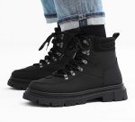 画像5: High-top lace-up work/combat boots　男女兼用ユニセックスレザーハイカットレースアップマーティンワークブーツ (5)
