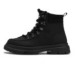 画像2: High-top lace-up work/combat boots　男女兼用ユニセックスレザーハイカットレースアップマーティンワークブーツ (2)