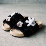 画像4: Mickey Mouse plush platform fur sandal slippers shoes ミッキーマウス ファー ぬいぐるみ 厚底 ファー サンダル スリッパ シューズ (4)