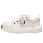 画像4: Unisex Big-Head & Metal-Accented Platform Lace-Up Sneakers　ユニセックス 男女兼用 厚底ビッグヘッド＆メタルレースアップスニーカー (4)