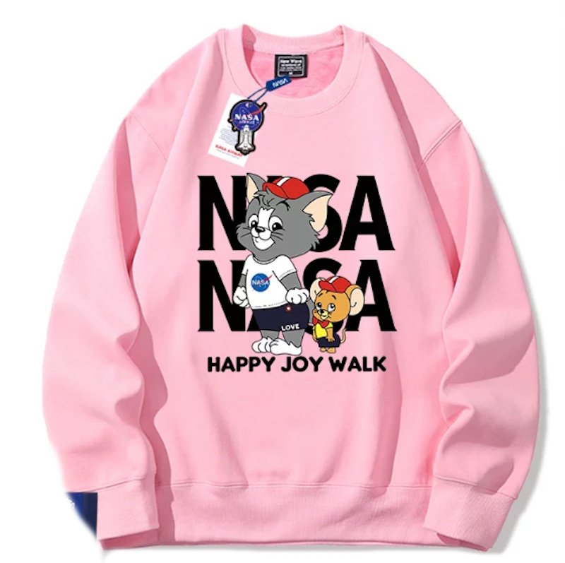 画像8: Unisex NASA x Happy Joy Walk: Tom and Jerry Sweatshirt ユニセックス 男女兼用 ナサ×ハッピージョイウォークトムとジェリースウェットトレーナー (8)