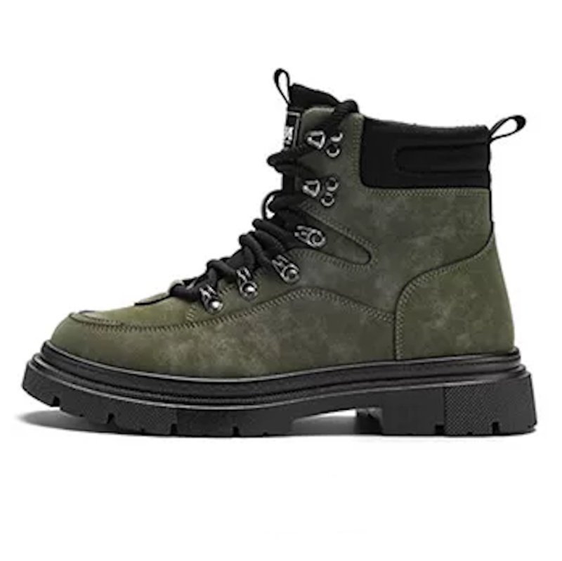 画像3: High-top lace-up work/combat boots　男女兼用ユニセックスレザーハイカットレースアップマーティンワークブーツ (3)