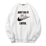 画像3: JUST DO IT LATER Big Tom and Jerry Broken swoosh sweat  ユニセックス男女兼用 トムとジェリー スウォッシュ スウェットトレーナー (3)