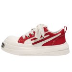 画像3: Unisex Big-Head & Metal-Accented Platform Lace-Up Sneakers　ユニセックス 男女兼用 厚底ビッグヘッド＆メタルレースアップスニーカー (3)