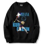 画像2: Nirvana Photo Print x Smile Sweatshirt ユニセックス男女兼用ニルヴァーナフォトプリント×スマイル スウェットトレーナー (2)