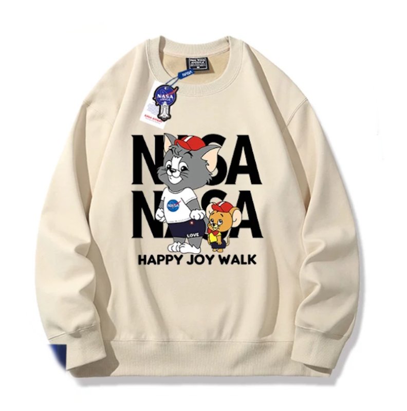 画像5: Unisex NASA x Happy Joy Walk: Tom and Jerry Sweatshirt ユニセックス 男女兼用 ナサ×ハッピージョイウォークトムとジェリースウェットトレーナー (5)