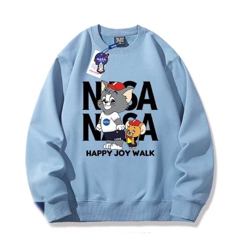 画像7: Unisex NASA x Happy Joy Walk: Tom and Jerry Sweatshirt ユニセックス 男女兼用 ナサ×ハッピージョイウォークトムとジェリースウェットトレーナー (7)