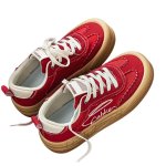 画像5: Unisex Platform Canvas German-Style Lace-Up Sneakers　ユニセックス 男女兼用 厚底キャンバスジャーマニースタイルレースアップスニーカー (5)