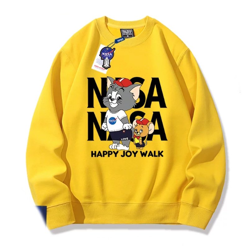 画像9: Unisex NASA x Happy Joy Walk: Tom and Jerry Sweatshirt ユニセックス 男女兼用 ナサ×ハッピージョイウォークトムとジェリースウェットトレーナー (9)