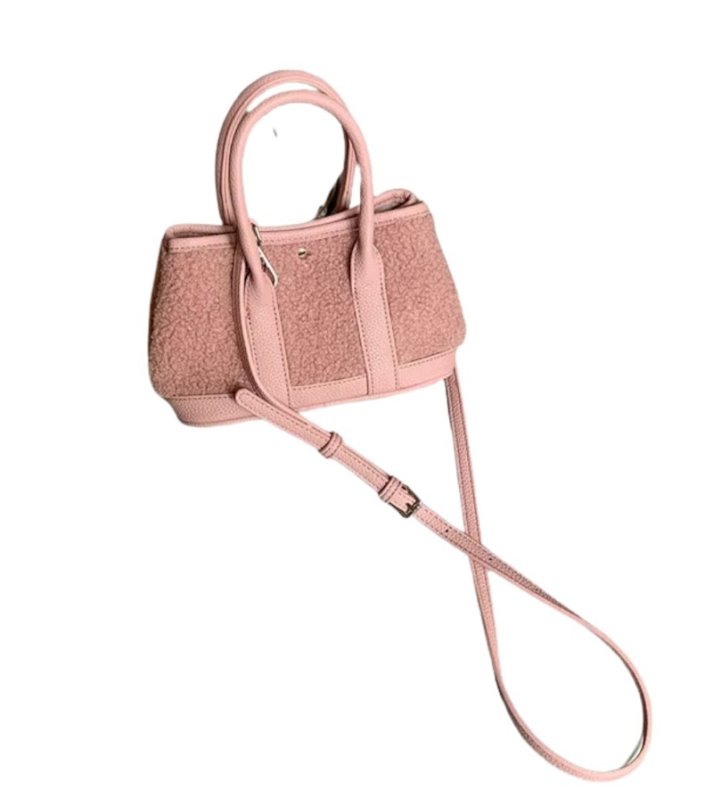 画像2: Mellard Lambswool Mini Garden Party Tote Crossbody Bag　メラード ラムウールミニガーデンパーティートートクロスボディーバッグ (2)