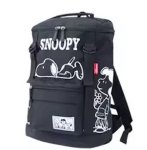 画像2: Snoopy & Friends & Lucy Square Backpack　ユニセックス男女兼用スヌーピー×フレンズ×ルーシー スクエアバックパック リュックトートショルダーバッグ (2)