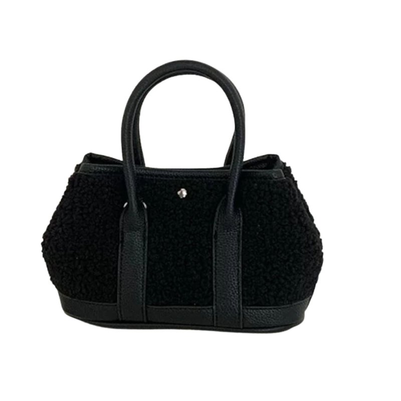 画像4: Mellard Lambswool Mini Garden Party Tote Crossbody Bag　メラード ラムウールミニガーデンパーティートートクロスボディーバッグ (4)