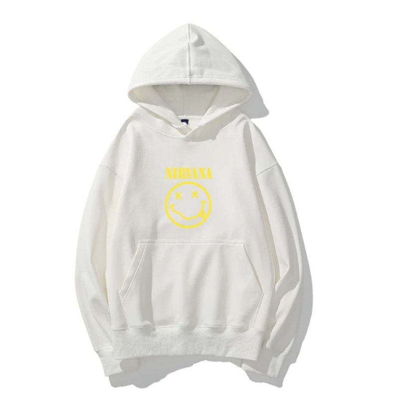 画像2: Unisex Nirvana x Smile Hoodie Band   ニルヴァーナ×スマイルフーディパーカースウェット バンド (2)
