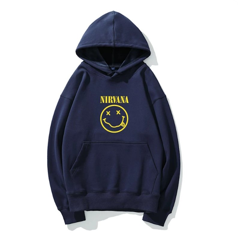 画像3: Unisex Nirvana x Smile Hoodie Band   ニルヴァーナ×スマイルフーディパーカースウェット バンド (3)