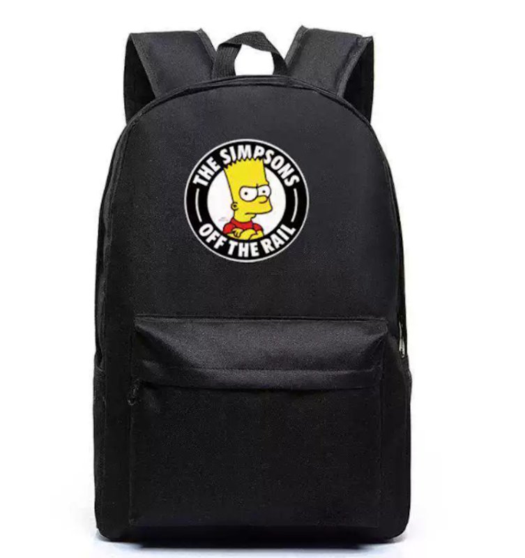 画像1: Bart Simpson backpack BAG 　ユニセックス男女兼用バートシンプソンバックパック リュックトートショルダーバッグ (1)