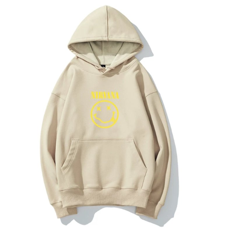 画像4: Unisex Nirvana x Smile Hoodie Band   ニルヴァーナ×スマイルフーディパーカースウェット バンド (4)