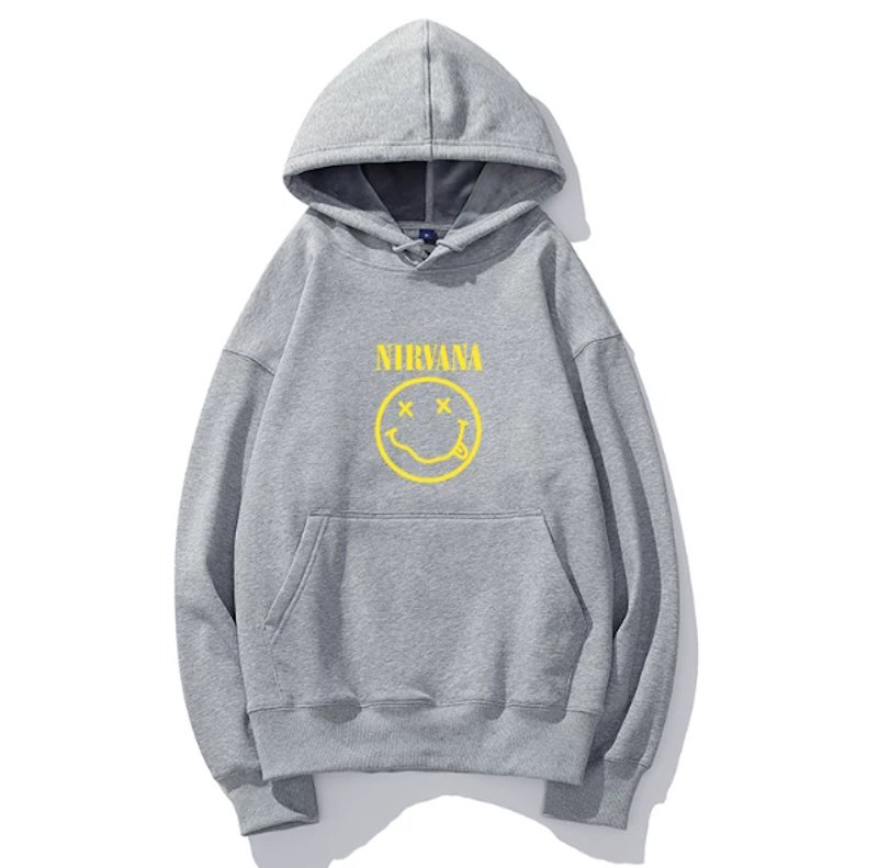 画像6: Unisex Nirvana x Smile Hoodie Band   ニルヴァーナ×スマイルフーディパーカースウェット バンド (6)
