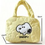 画像2: Snoopy Quilted Tote Bag　スヌーピーキルティングトートバッグ (2)