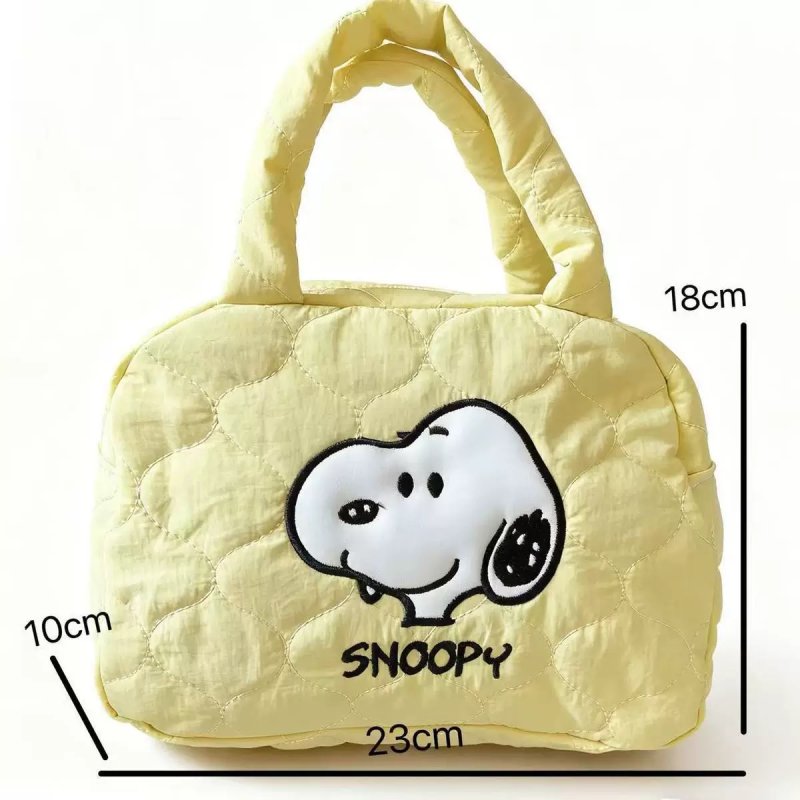 画像2: Snoopy Quilted Tote Bag　スヌーピーキルティングトートバッグ (2)
