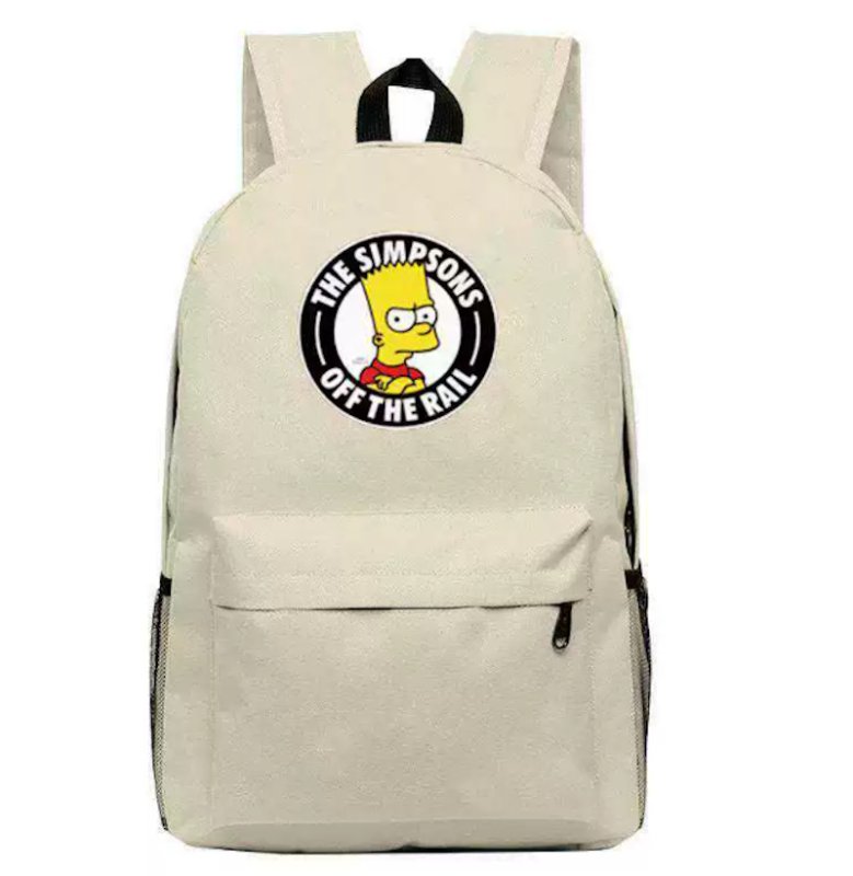 画像2: Bart Simpson backpack BAG 　ユニセックス男女兼用バートシンプソンバックパック リュックトートショルダーバッグ (2)