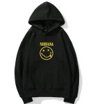 画像1: Unisex Nirvana x Smile Hoodie Band   ニルヴァーナ×スマイルフーディパーカースウェット バンド (1)