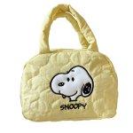 画像1: Snoopy Quilted Tote Bag　スヌーピーキルティングトートバッグ (1)