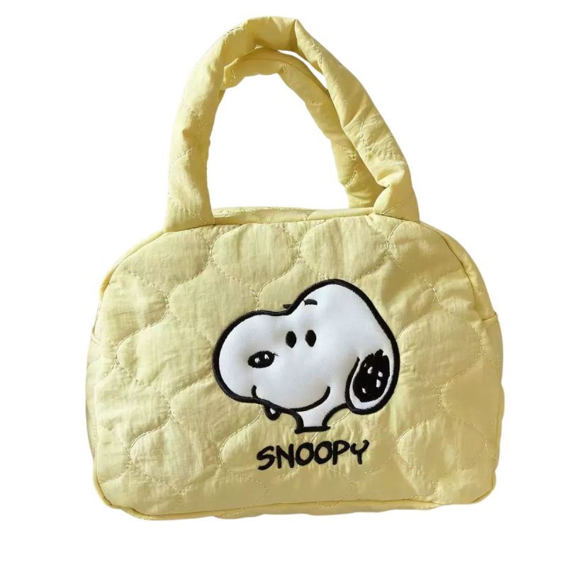 画像1: Snoopy Quilted Tote Bag　スヌーピーキルティングトートバッグ (1)