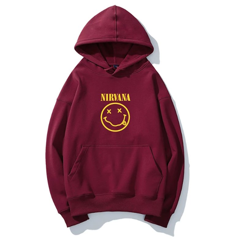 画像9: Unisex Nirvana x Smile Hoodie Band   ニルヴァーナ×スマイルフーディパーカースウェット バンド (9)