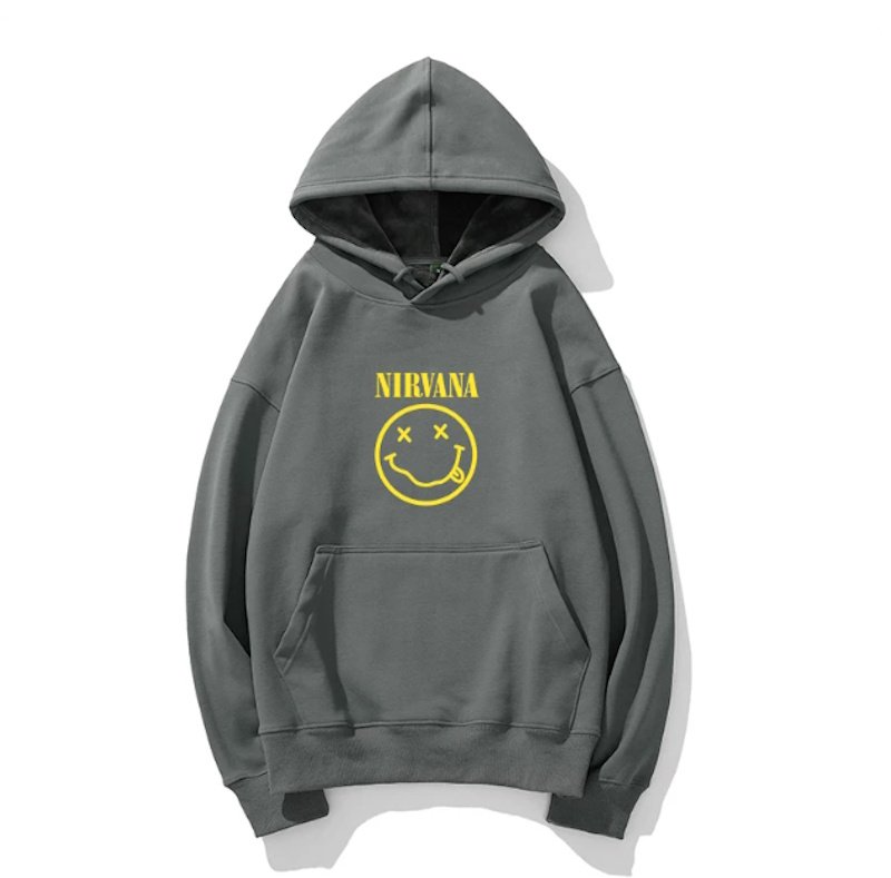 画像5: Unisex Nirvana x Smile Hoodie Band   ニルヴァーナ×スマイルフーディパーカースウェット バンド (5)