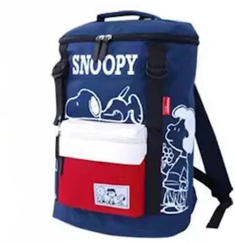 画像3: Snoopy & Friends & Lucy Square Backpack　ユニセックス男女兼用スヌーピー×フレンズ×ルーシー スクエアバックパック リュックトートショルダーバッグ (3)