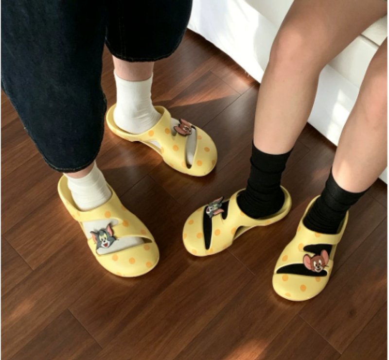 画像5: Tom & Jerry Polka-Dot Flip-Flop Sandals/Slippers　トム＆ジェリードット サンダル スリッパフリップフロップ (5)