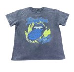 画像1: Unisex TSAOOJ Rolling Stones Flame Tongue Print Lips T-Shirt　男女兼用 TSAOOJ ローリングストーンズ フレイムタンプリントベロヴィンテージ風 半袖 Tシャツ  バンドT (1)