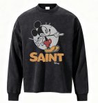 画像1: Unisex Mickey Mouse Vintage-Style Long-Sleeve T-Shirt　男女兼用ミッキーマウスビンテージスタイル長袖Ｔシャツ (1)