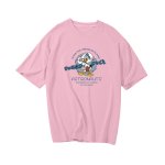 画像2: Astronauts Donald duck Print Short Sleeve T-Shirt ドナルドダック 宇宙飛行士 プリント ラウンドネック Tシャツ ユニセックス 男女兼用 (2)